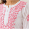 Handmade Lucknow Chikankari White Kurta - Global Delivery | Nuvàne