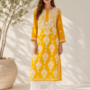 rn-image_picker_lib_temp_b0eaeb1e-fb00-48e1-87f9-9a87d9763d7e.png Handmade Lucknow Chikankari Modal Straight Kurta - Global Delivery | Nuvàne