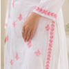 Handmade Lucknow Chikankari White Kurta - Global Delivery | Nuvàne